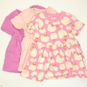 Amazon Essentials Toddlers' Short Sleeve Jersey Dress, set of 3